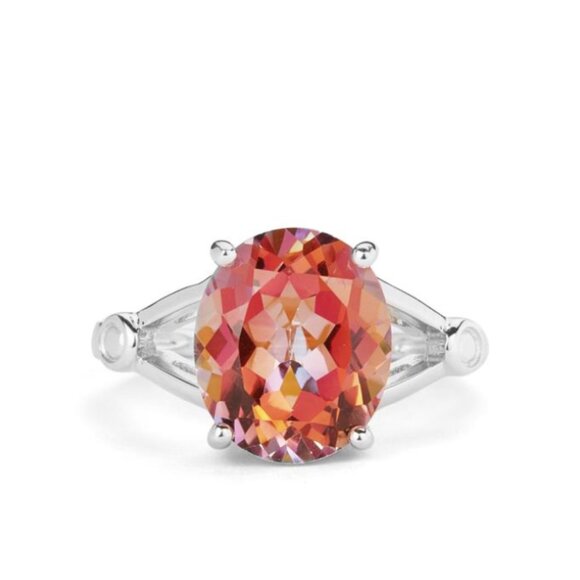 MYSTIC TWILIGHT TOPAZ STERLING SILVER RING SZ NWOT
